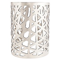 Silver Geometric Cutout Cuff Bracelet