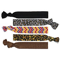 Set of 5 Tribal Knotted Hair Ties