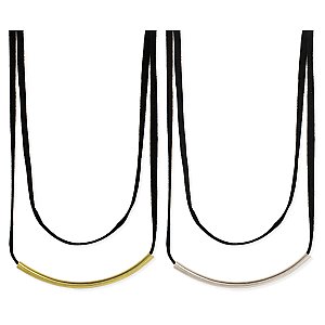Double Line Metal Bar Choker Necklace