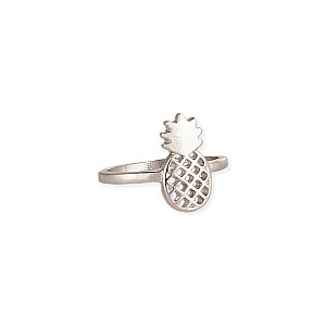 Silver Cutout Pineapple Ring