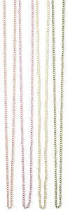 62" Pastel Faux Pearl Seed Bead Necklace