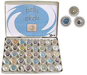 Box of 20 Glass Stick On Belly Bindis