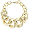 Gold Large Links Bracelet