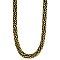 Gold Bead Tube Necklace