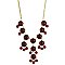 Red Round Bead Bubble Necklace