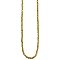 Matte Gold Metal Bead Extra Long Necklace