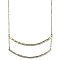Silver Double Curved Bar Necklace