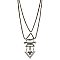 Silver Oversize Triangle Necklace