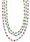 16" 3 Graduating Line Bead Necklace