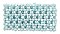 96 pcs Turquoise Bead Net Mosaic Elastic Bracelet