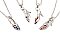 16" Tiny Rhinestone High Heel Necklace