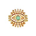 Eye for Fashion Gold Eye Ring Set