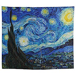 Van Gogh Starry Night Art Print Tapestry