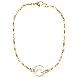 Catch a Wave Gold Anklet