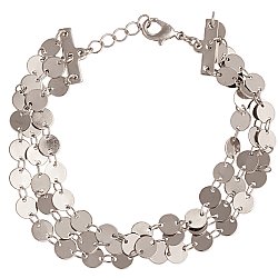 Shining Silver Circles Bracelet