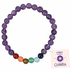 Crown Chakra Stone Stretch Bracelet