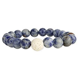 Blue Sodalite Bead Essential Oil Diffuser Bracelet