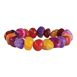 Candy Shop Colorful Stone Bead Stretch Bracelet