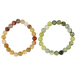 Earthy Stone Beads Stretch Bracelet
