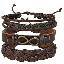 Infinite Fashion Leather Bracelet Set