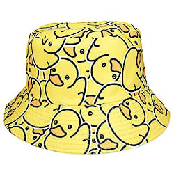 Float your Boat Rubber Duck Print Bucket Hat