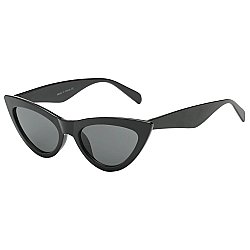Black Hip Cat's Eye Frame Sunglasses