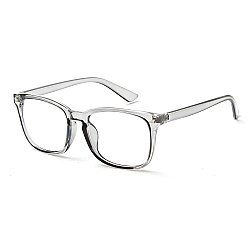 Grey Horn-Rimmed Frame Blue Light Blocker Glasses