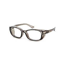 Grey Frame Side Shield Blue Light Blocker Glasses