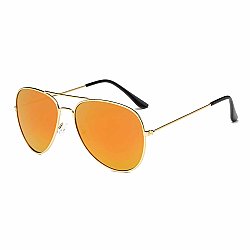 Amber Sunset Aviator Glasses