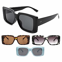 Bold Retro Square Sunglasses