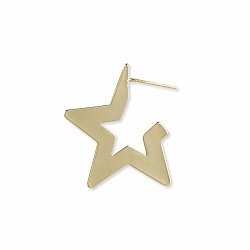 Hollywood Appeal Gold Star Hoop Earrings