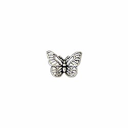 Simply Spring Silver Butterfly Post Earrings