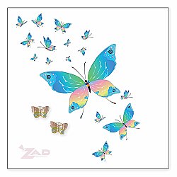 Pastel Spring Butterfly Post Earrings