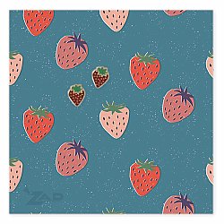 Sweet Strawberries Gold Post Earrings