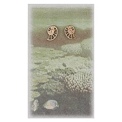 Deep Sea Vintage Shell Earrings