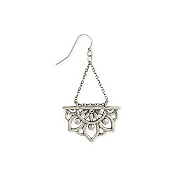 Rising Lotus Silver Dangle Earrings