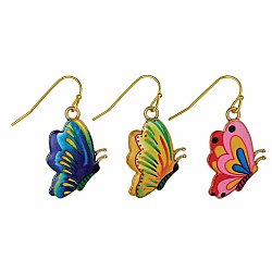 Colorful Butterfly Charm Earrings