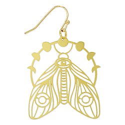 Spiritual Nights Moth Lunar Moth Earrings