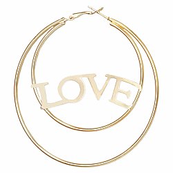 Big Love Gold Hoop Earrings