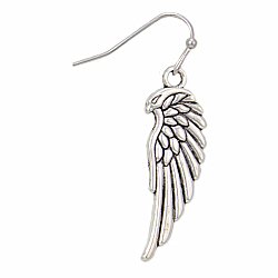 Warrior Angel Silver Wings Earrings