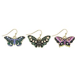 Glittering Wings Celestial Butterfly Earrings