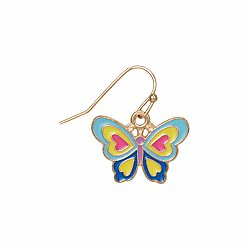 Bright Butterfly Gold Earrings