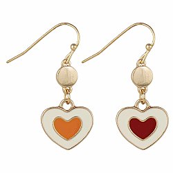 Pure Love Gold Heart Earrings