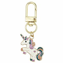 Fantasy Friend Unicorn Gold Keychain