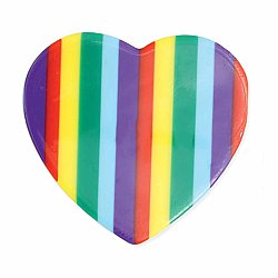Rainbow Brights Heart Hair Clip