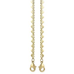 Gold Heart Link Mask Chain