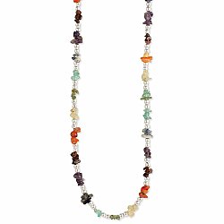 Gem Collection Multi Color Stone Chip Necklace