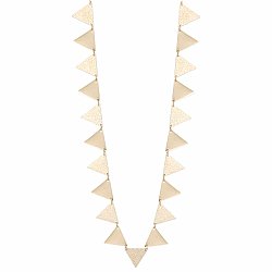Textured Triangle Gold Necklace