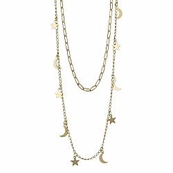 Celestial Charm Gold Layer Necklace