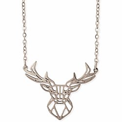 Woodland Warrior Silver Deer Necklace